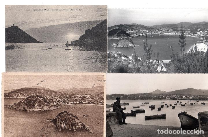 Postcards: LOTE DE 4 POSTALES DE GUIPUZCUA. SAN SEBASTIAN. FONTARABIE.