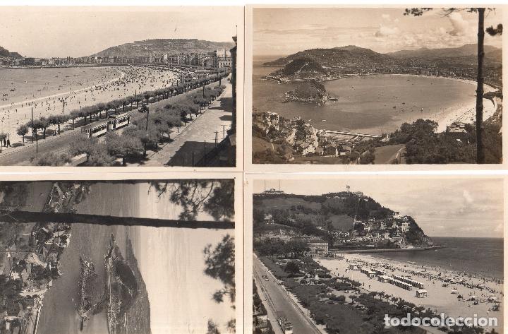 Postcards: LOTE DE 4 POSTALES DE GUIPUZCUA. SAN SEBASTIAN.