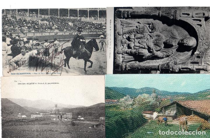 Postcards: LOTE DE 4 POSTALES DE GUIPUZCUA. SAN SEBASTIAN.