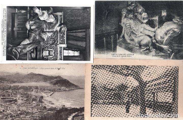 Postcards: LOTE DE 4 POSTALES DE GUIPUZCUA. SAN SEBASTIAN. SANTUARIO DE LOYOLA.