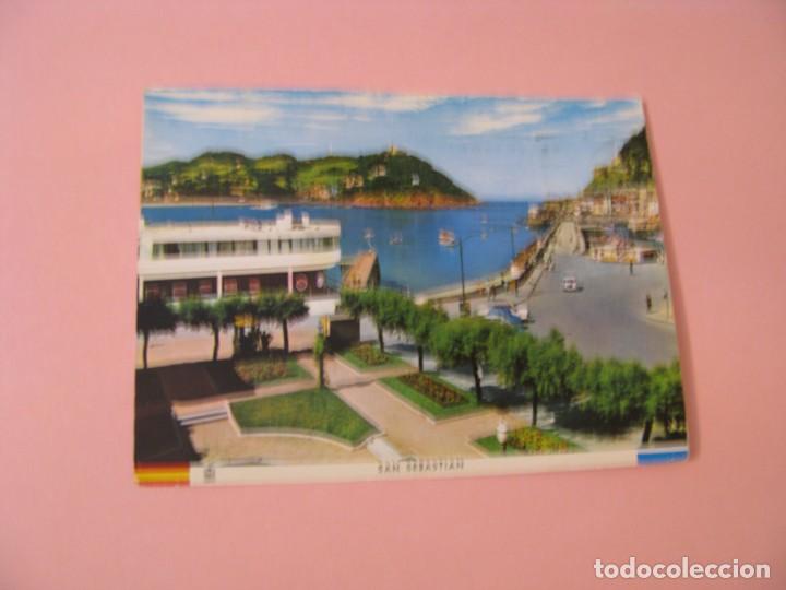 Postais: POSTAL DE SAN SEBASTIAN. CLUB N&Aacute;UTICO Y BAH&Iacute;A. ED. MANIPEL. CIRCULADA. 1965.