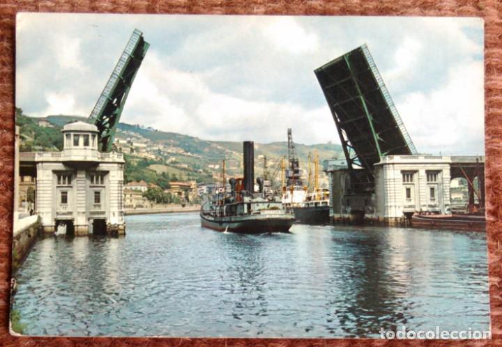 Postales: BILBAO - PUENTE BASCULANTE DEL GENERALISIMO - Foto 1