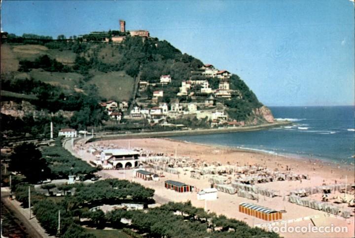 Postais: San Sebastian &ndash; Jardines y playa de Ondarreta &ndash; 1962 &ndash; Fot. Galarza &ndash; Sin circular