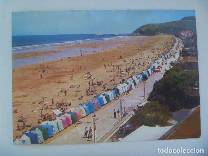 Postais: POSTAL DE LA PLAYA DE ZARAUZ- 1972
