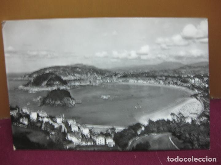 Postcards: POSTAL SAN SEBASTIAN VISTA GENERAL DESADE IGUELDO. MANIPEL 1960.