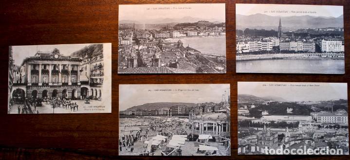 Postcards: 5 Tarjetas Postales - San Sebastian- Ed.Gregorio.G.Galarza . A&ntilde;os 20