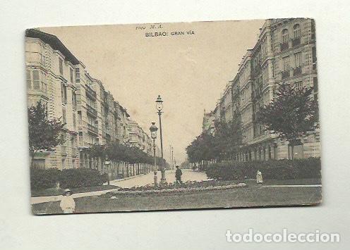 Postales: Bilbao Gran V&iacute;a c. 1900 - Foto 1