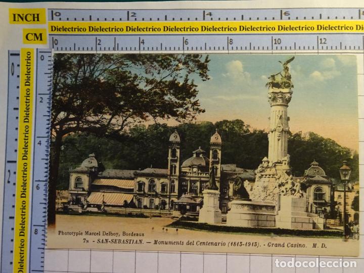 Postkarten: POSTAL DE GUIP&Uacute;ZCOA, SAN SEBASTIAN. A&Ntilde;OS 10 30. MONUMENTO DEL CENTENARIO GRAND CASINO. 7N MD. 1743