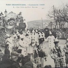 Postales: POSTAL SAN SEBASTIAN CARNAVAL 1908 Nº 8 VISITA OTROS MUNDOS G. GALARZA GUIPUZCOA PAIS VASCO PERFECTA