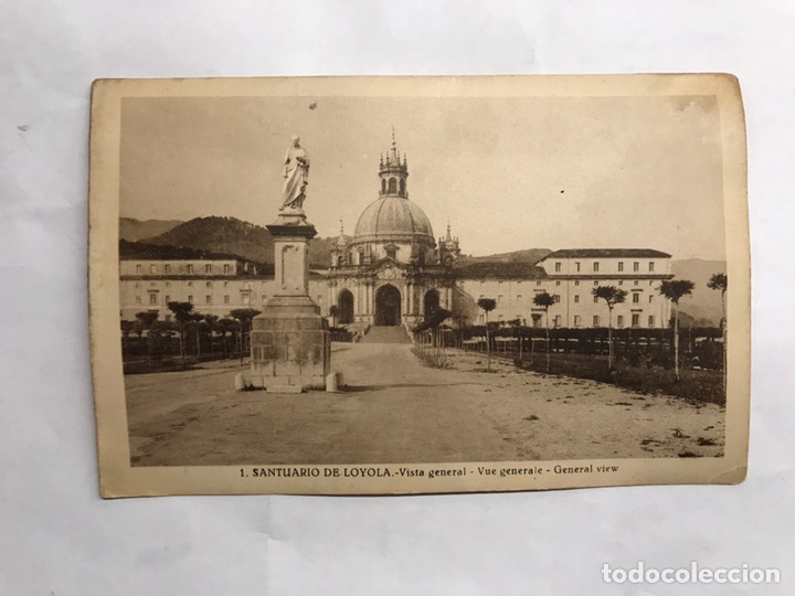 Postales: SANTUARIO DE LOYOLA. Postal No.1 Vista General. Edita: Edicion Juan Echezarreta (h.1950?)