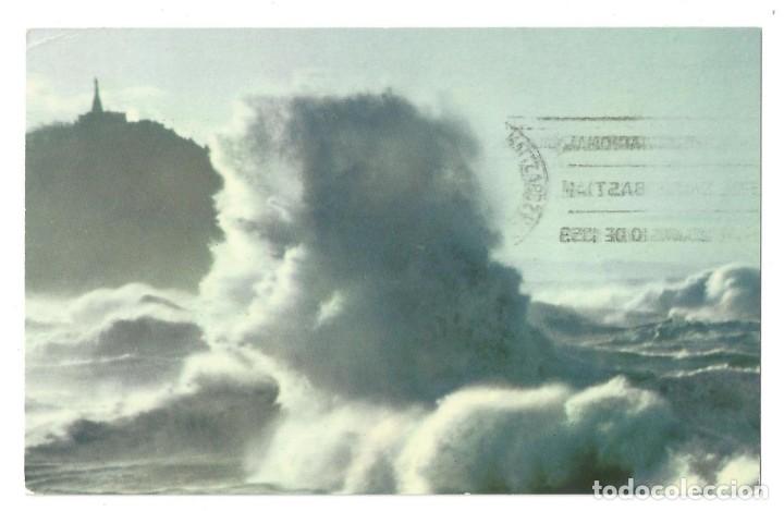 Postales: SAN SEBASTI&Aacute;N.- TEMPORAL. MANIPEL. FOURNIER. GUIP&Uacute;ZCOA- CIRCULADA (1959)