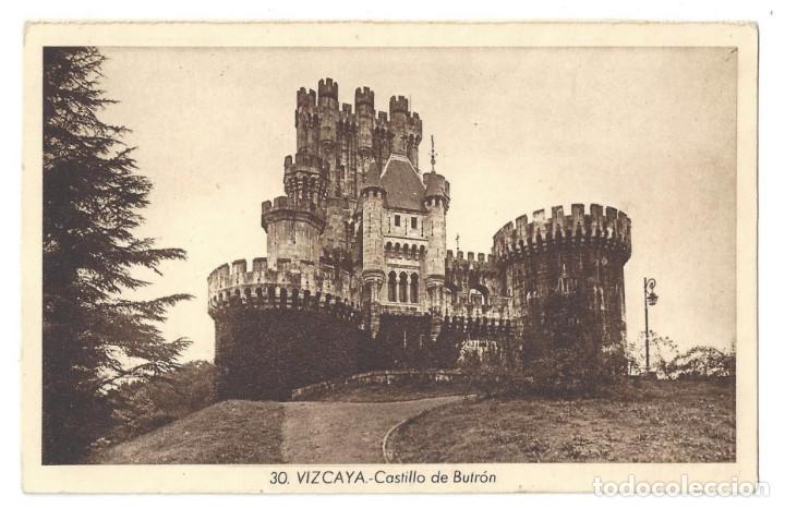 Postales: VIZCAYA- N&ordm; 30.- CASTILLO DE BUTR&Oacute;N, FOT. ROISIN. BILBAO- SIN CIRCULAR