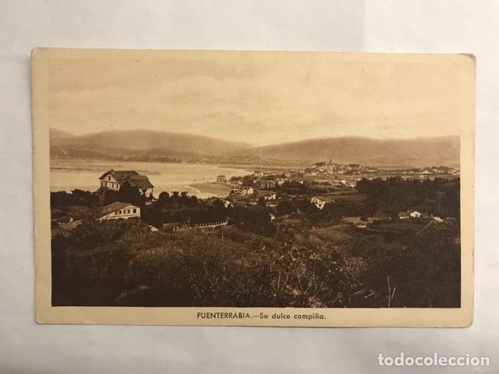 Postales: FUENTERRABIA (Guip&uacute;zcoa) Postal. Su dulce Campi&ntilde;a. Edita: ediciones Museum (h.1940?)