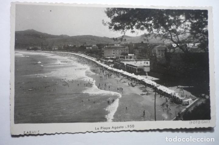 Postais: POSTAL ZARAUZ.-PLAYA FOTO GAR -ESCRITA CM
