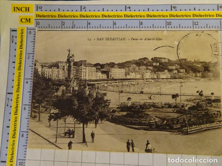 Cartoline: POSTAL DE GUIP&Uacute;ZCOA, SAN SEBASTIAN. A&Ntilde;OS 10 30. PASEO DE ALDERDI EDER. 14 GALARZA. 1435