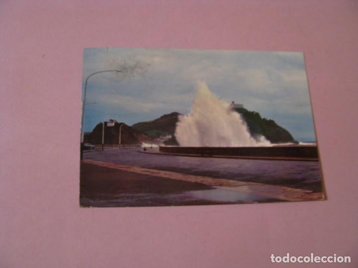 Postales: SAN SEBASTIAN. GRANDES MAREAS. FOTO GALARZA. CIRCULADA.