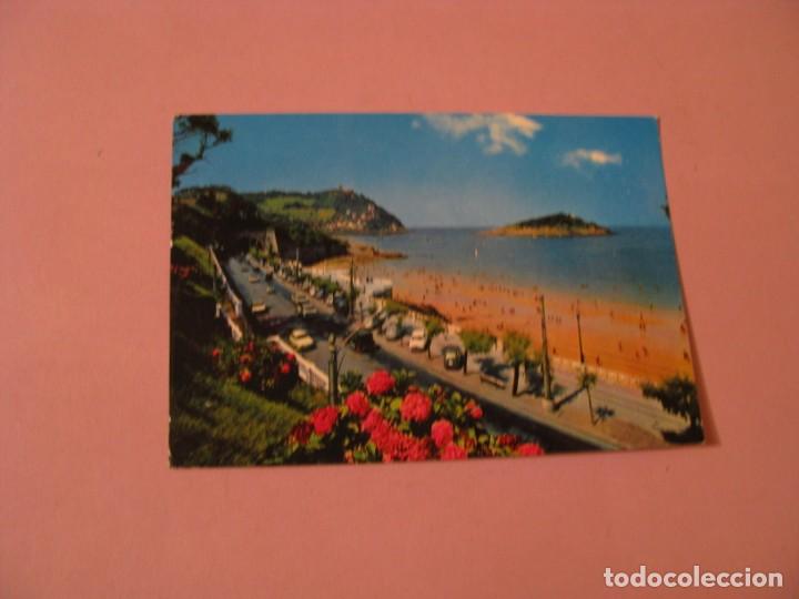 Postales: SAN SEBASTIAN. VISTA PARCIAL Y PLAYA. ED. FUERTES. CIRCULADA. 1972.