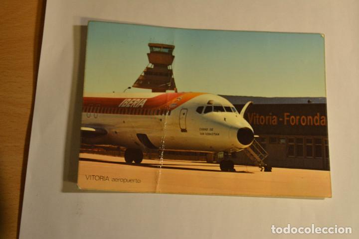Postales: P&Ntilde;OSTAL DEL AEROPUERTO FORONDA (VITORIA).A&Ntilde;O 1981