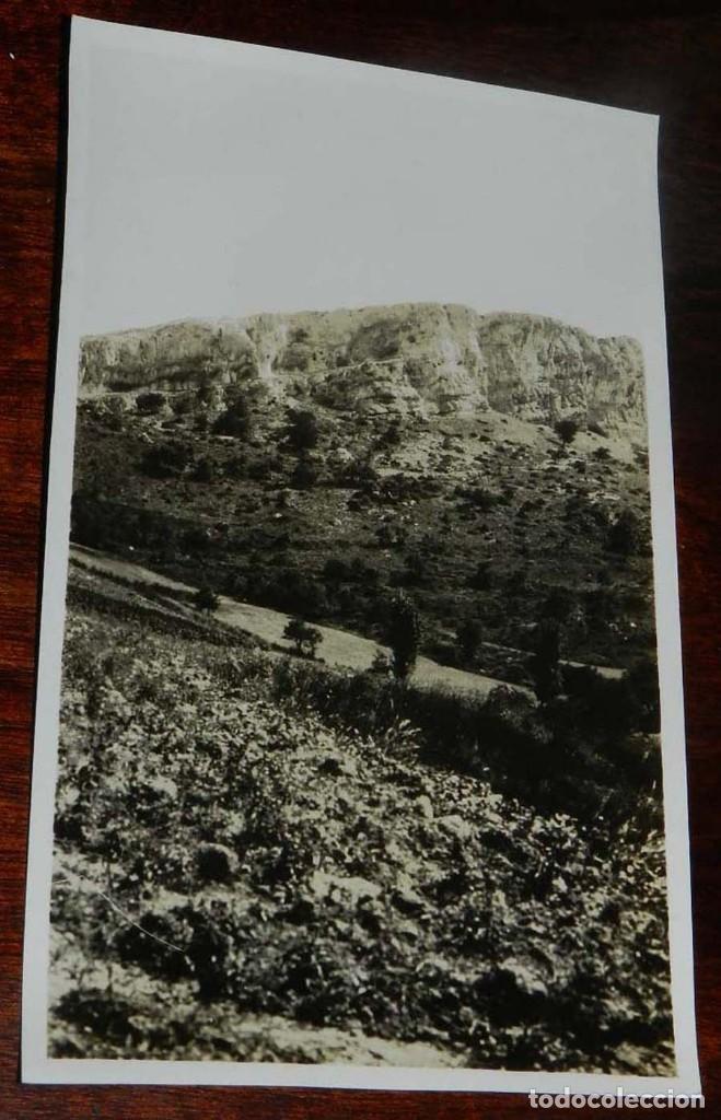 Postales: FOTOGRAFIA DE LA PE&Ntilde;A LA MUELA, ALAVA, A&Ntilde;O 1931, MIDE 14 X 8,5 CMS.