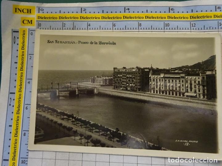 Cartoline: POSTAL DE GUIP&Uacute;ZCOA SAN SEBASTIAN. A&Ntilde;OS 30 50. PASEO DE LA ZURRIOLA. 12 ALSINA. 750