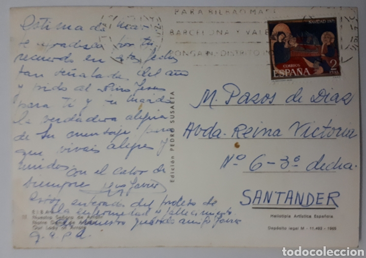 Postales: EIBAR. Nuestra Se&ntilde;ora de Arrate - Foto 2