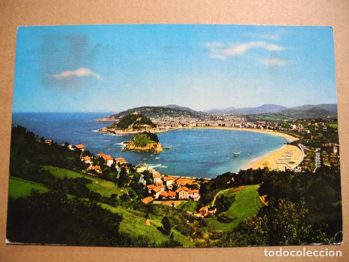 Postcards: San Sebastian. Playa de la Concha. n. 31 Ed. Cusc&oacute; Circulada a&ntilde;os 6