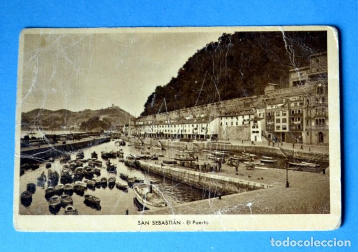 Postales: POSTAL DE SAN SEBASTIAN: EL PUERTO