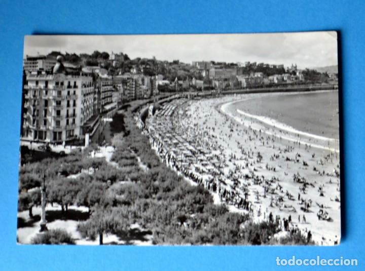 Postales: POSTAL DE SAN SEBASTIAN: PLAYA DE LA CONCHA