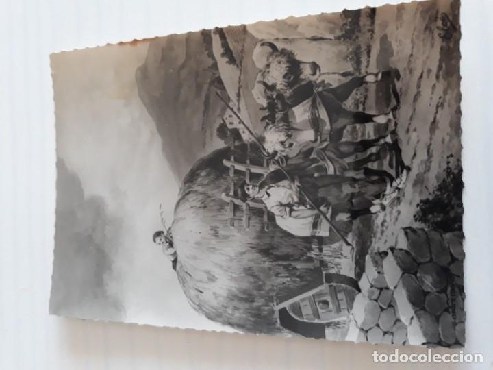 Postales: Dibujo carreta bueyes pa&iacute;s vasco