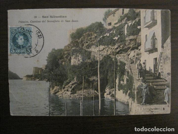 Postcards: SAN SEBASTIAN-DONOSTIA-PASAJES-39 LATIEULE-REVERSO SIN DIVIDIR-POSTAL ANTIGUA-(56.745)