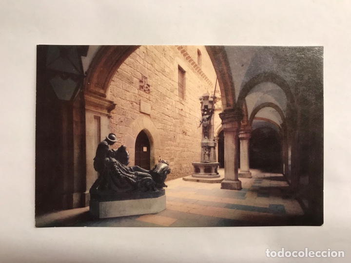Postkarten: Santuario de Loyola (Guip&uacute;zcoa). Fuente de San Ignacio y entrada a la Santa Casa. Edita: MANIPEL