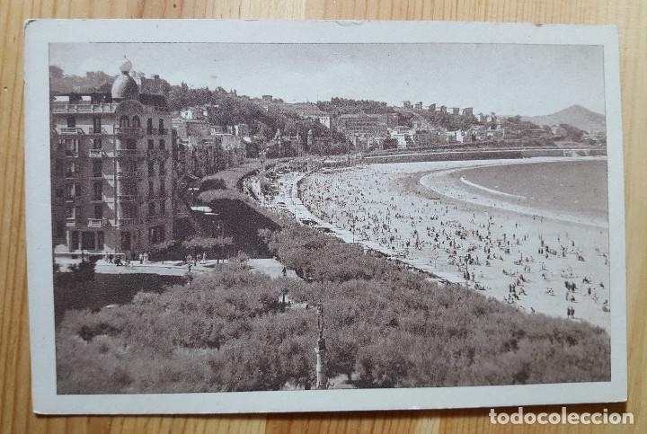 Postkarten: San Sebastian Paseo y Playa de la Concha N&ordm; 319 Foto Galarza 1954