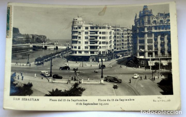 Postales: POSTAL DE SAN SEBASTIAN: PLAZA DEL 13 DE SEPTIEMBRE