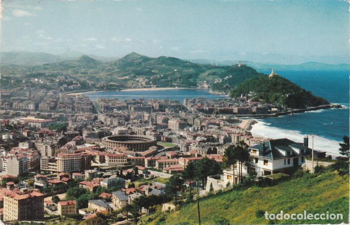 Postkarten: san sebastian, vista general desde ulia, guipuzcoa