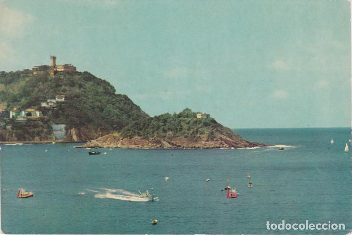 Postkarten: san sebastian, isla de santa clara, guipuzcoa
