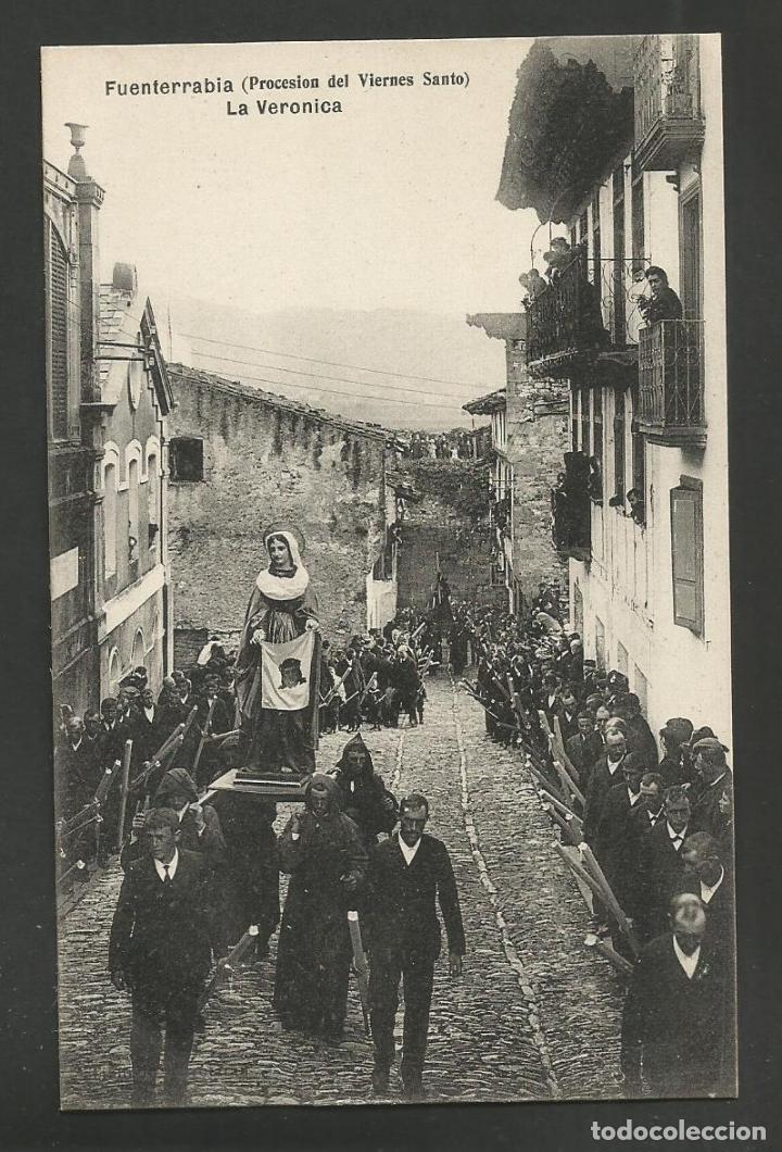 Postcards: HONDARRIBIA-FUENTERRABIA-PROCESION DEL VIERNES SANTO-LA VERONICA-POSTAL ANTIGUA-(57.372)