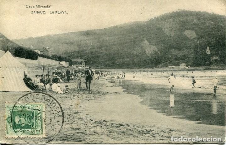 Postales: ZARAUZ- LA PLAYA - HAUSER- CASA MIRANDA - Foto 1