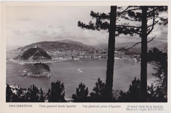 Postkarten: SAN SEBASTIAN, VISTA GENERAL DESDE IGUELDO - ED.MANIPEL - EDITADA EN 1958 - S/C