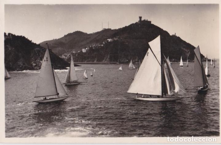 Postkarten: SAN SEBASTIAN, REGATA DE BALANDROS - FOTO GALARZA N&ordm; 463 - CIRCULADA