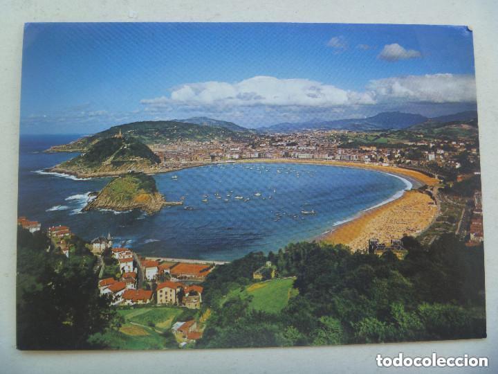 Cartoline: POSTAL DE SAN SEBASTIAN : VISTA GENERAL DESDE EL MONTE IGUELDO . A&Ntilde;OS 60