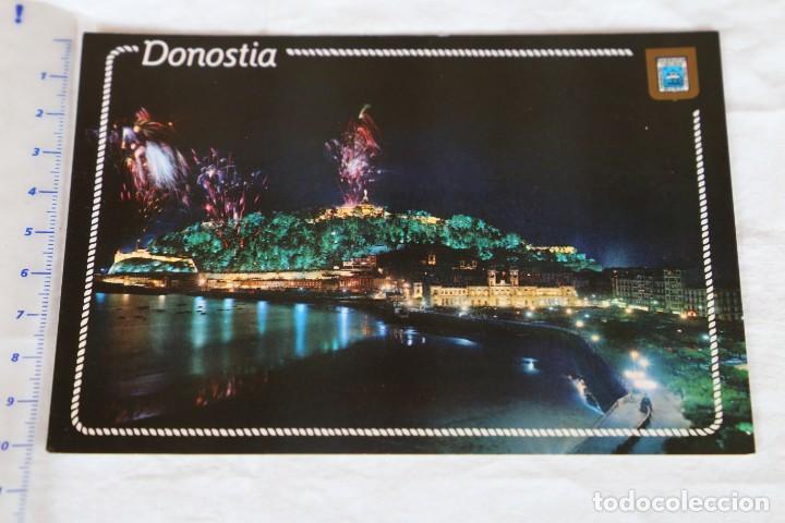 Cartoline: SAN SEBASTIAN DONOSTIA N&ordm; 80 BAHIA DE LA CONCHA Y MONTE URGULL ESCUDO DE ORO FISA (FUERTES)