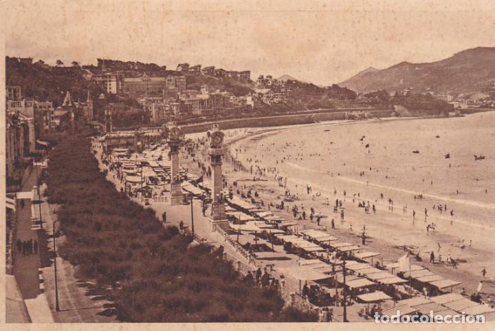 Postkarten: POSTAL DE SAN SEBASTIAN - PASEO Y PLAYA DE LA CONCHA