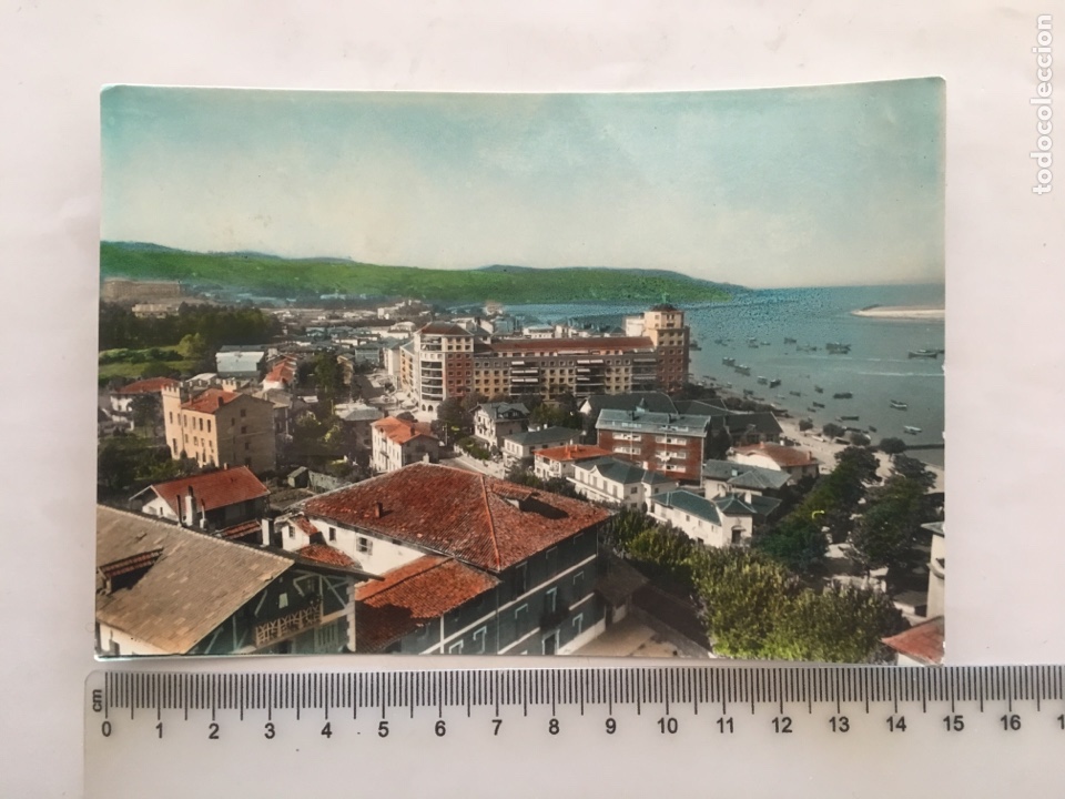 Cartoline: POSTAL. FUENTERRABIA. LA MARINA Y CABO HIGUER. FOTO GALARZA. H. 1960?.