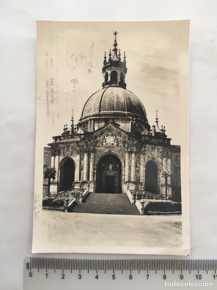 Cartoline: POSTAL. AZPEITIA. SANTUARIO DE LOYOLA. FACHADA PRINCIPAL. FOTO GALARZA. H. 1950?.