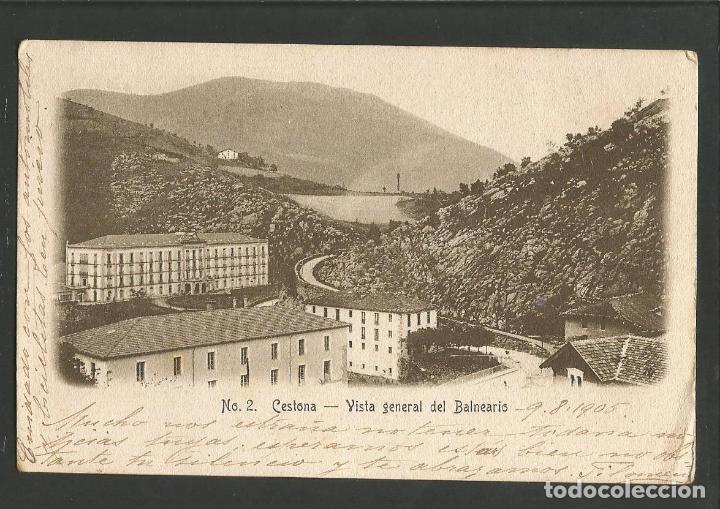 Postais: CESTONA-ZESTOA-VISTA GENERAL DEL BALNEARIO-REVERSO SIN DIVIDIR-VER REVERSO-(58.983)