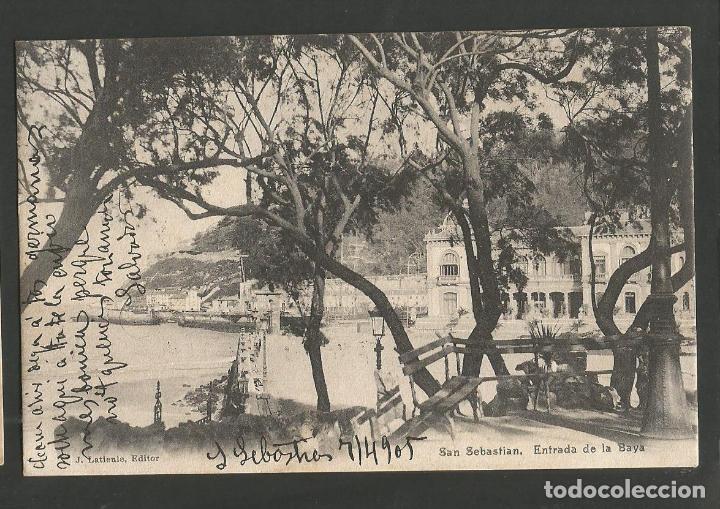 Postais: SAN SEBASTIAN-ENTRADA A LA BAHIA-ED&middot;J.LATIEULE-VER REVERSO SIN DIVIDIR-(58.984)