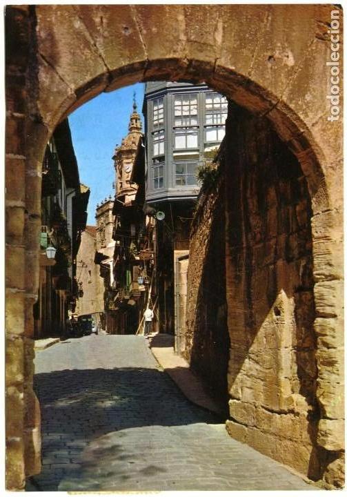 Cartoline: FUENTERRABIA. Guip&uacute;zcoa. Calle Mayor. Circulada en 1967. Ed. FOURNIER.