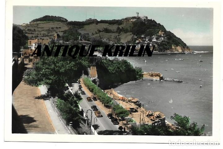 Postales: SAN SEBASTIAN N&ordm; 551 PALACIO REAL Y MONTE IGUELDO .- FOTO GALARZA