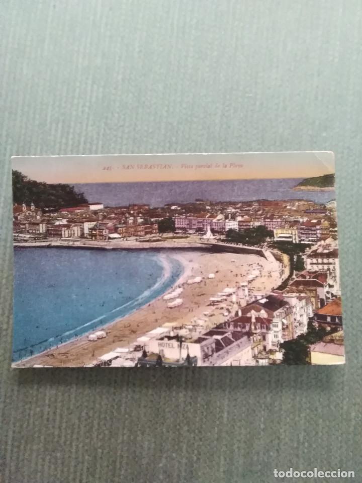 Postales: POSTAL SAN SEBASSTIAN VISTA PARCIAL DE LA PLAYA