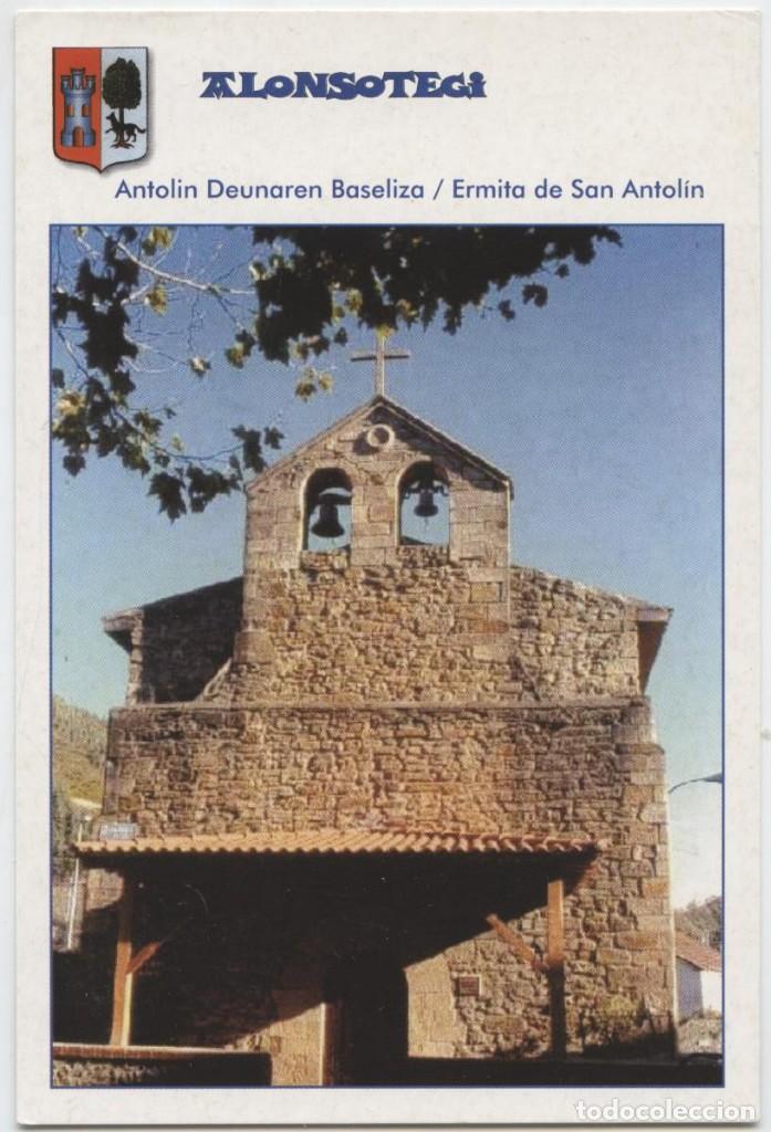 Cartes Postales: ALONS&Oacute;TEGI. Vizcaya. Ermita de San Antol&iacute;n. Sin circular. Ed. ENKARTUR.